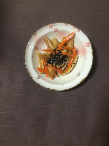 れんこんの簡単きんぴら