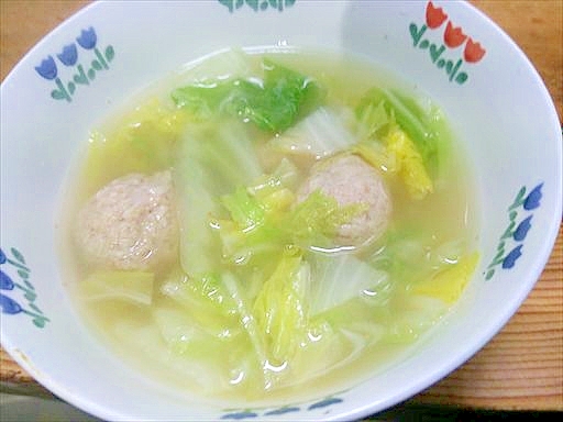 白菜鶏肉団子鍋/いしる風味