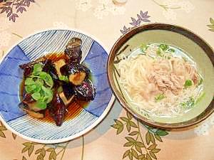 豚肉入りにゅうめん