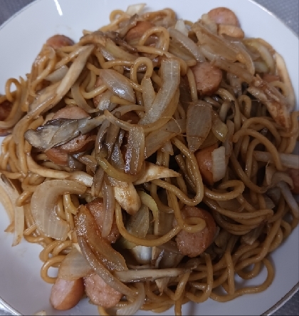 野菜炒め風焼きそば