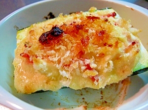 ズッキーニのマヨベーコン詰め