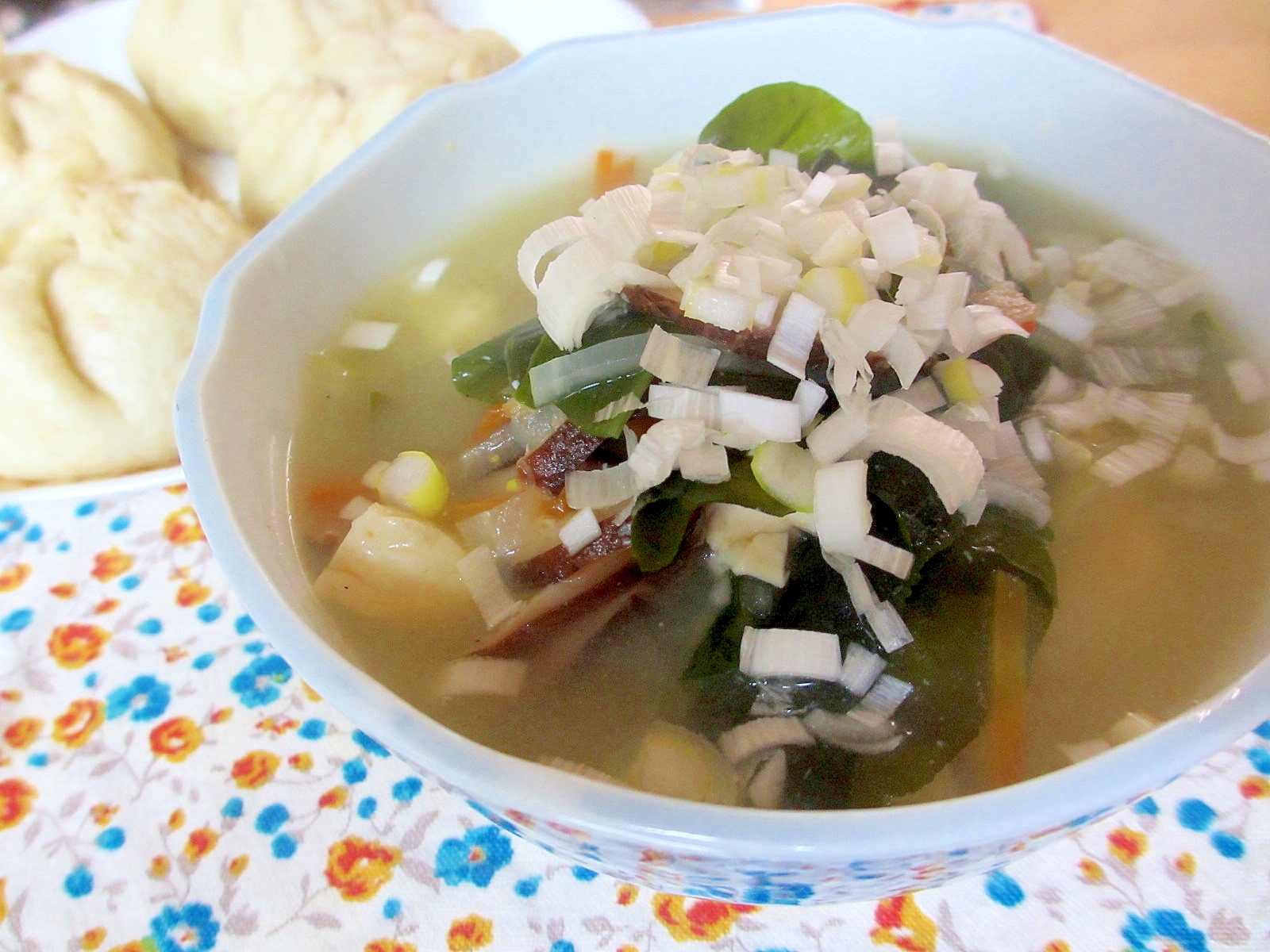 生塩糀蒸し煮中華風大根スープ
