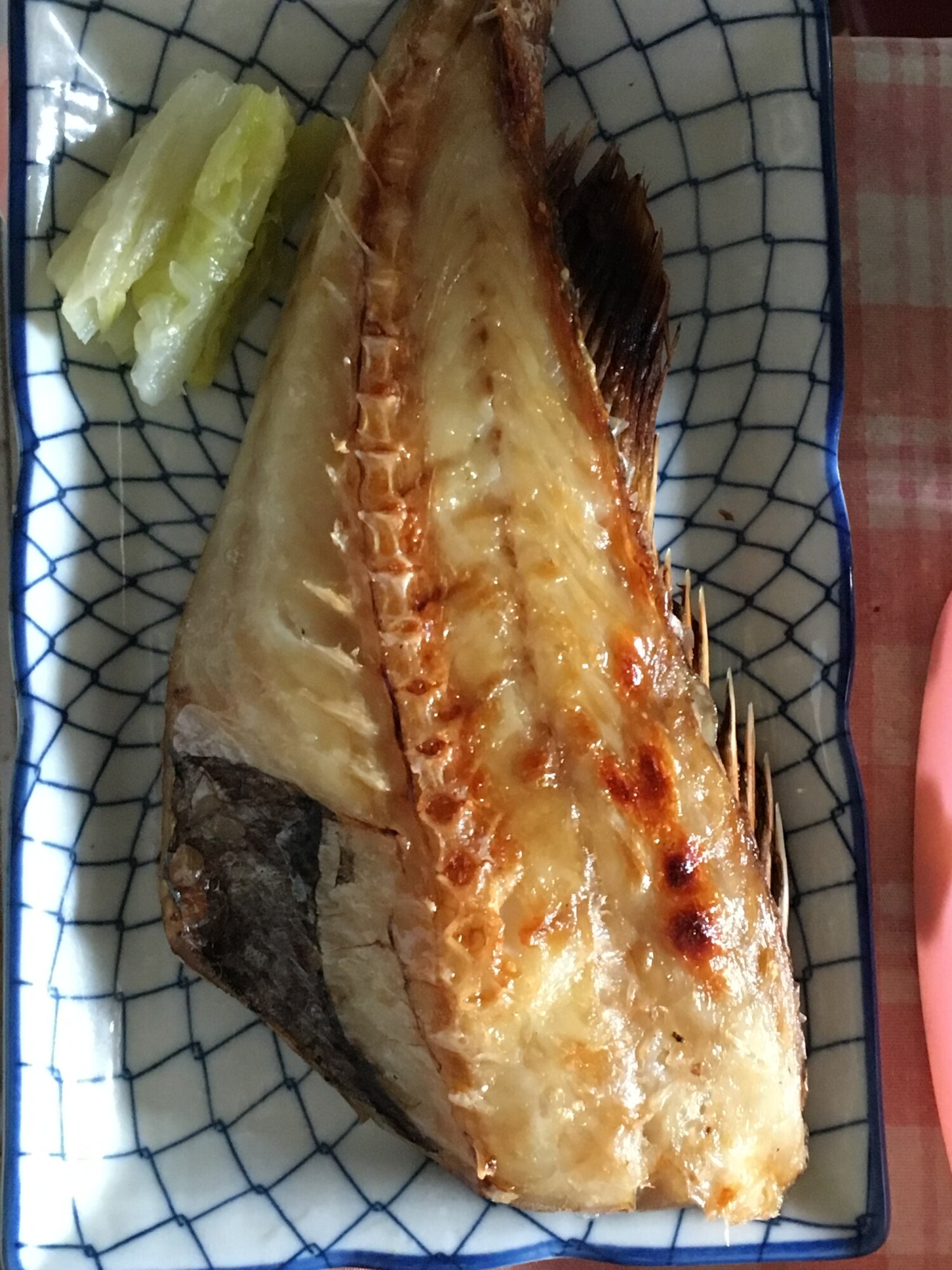 白菜と赤魚一夜干しのプレート