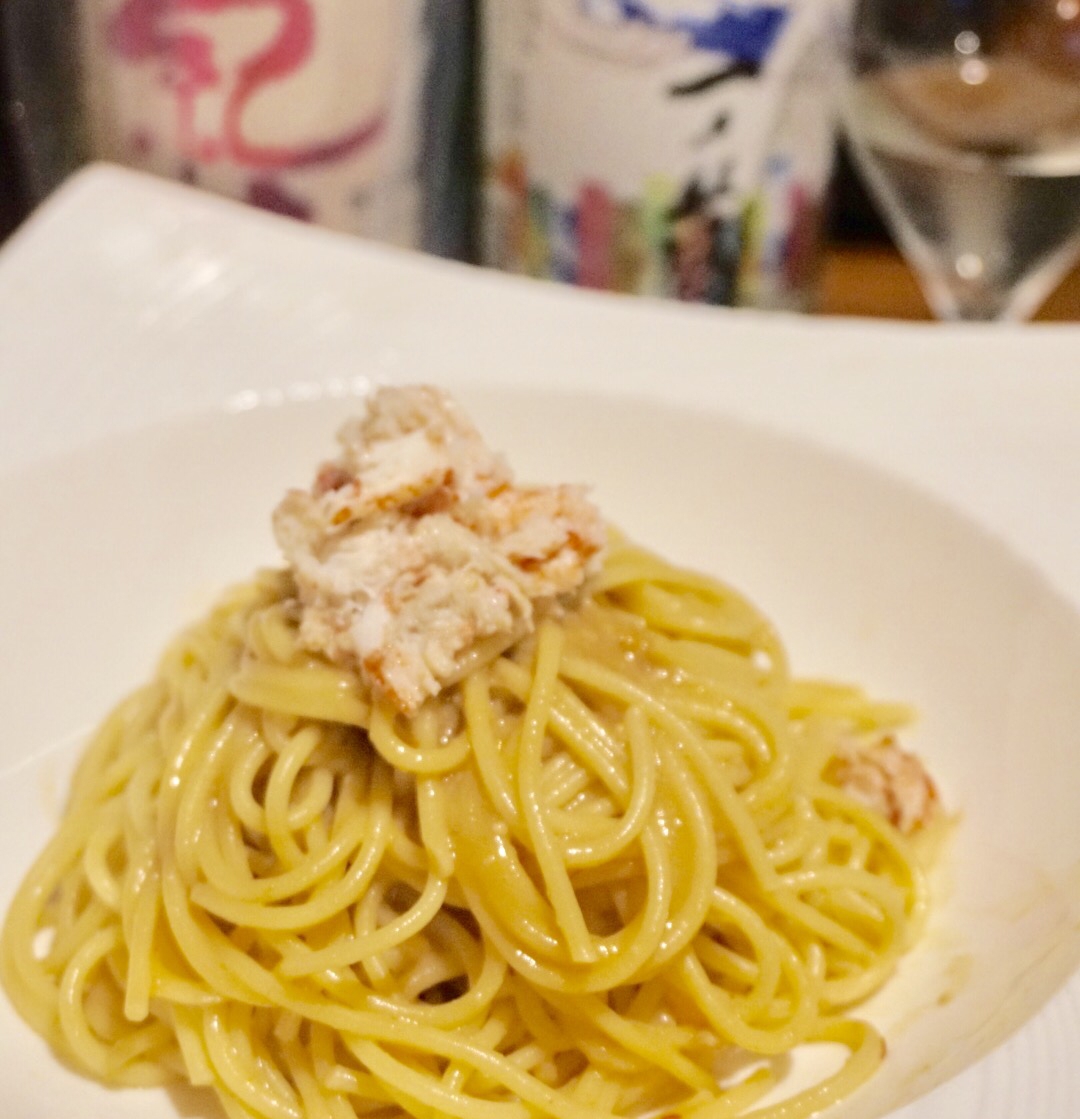 【新潟食材】蟹味噌バタースパゲッティーニ