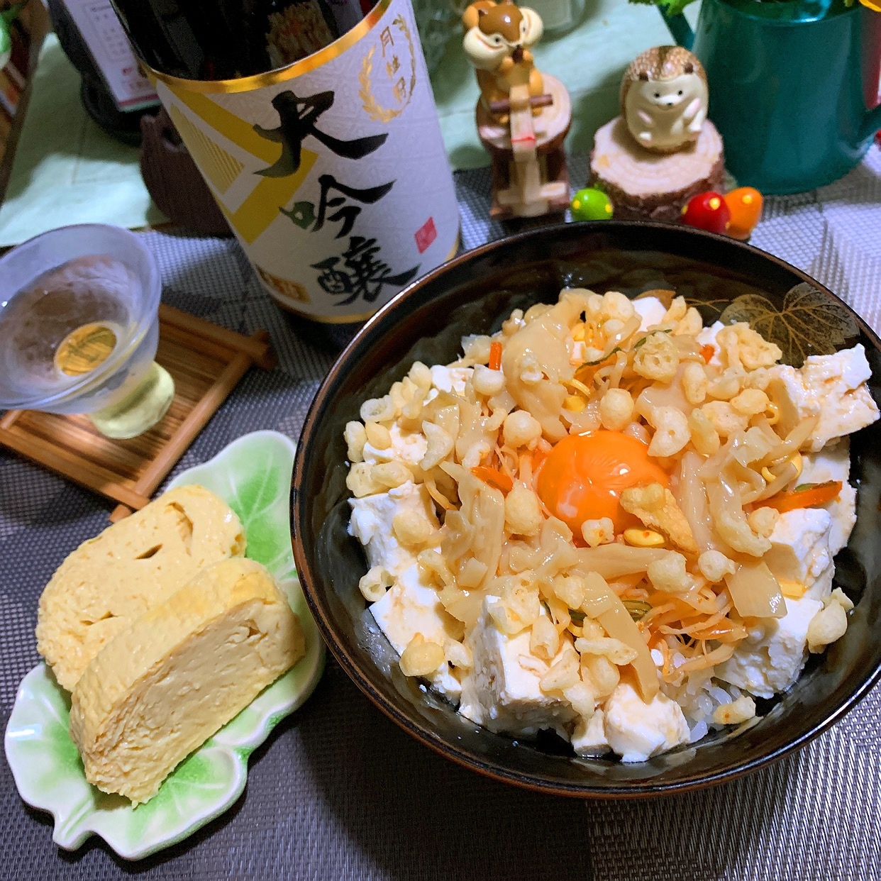 お豆腐なむる丼