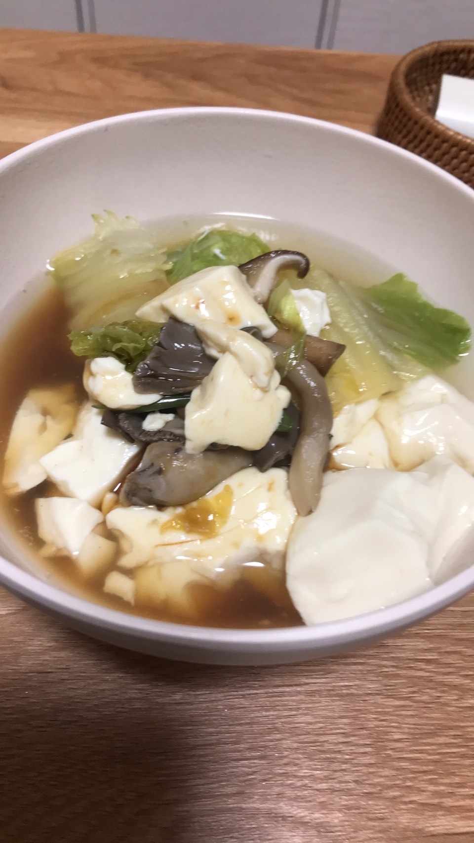 簡単な湯豆腐