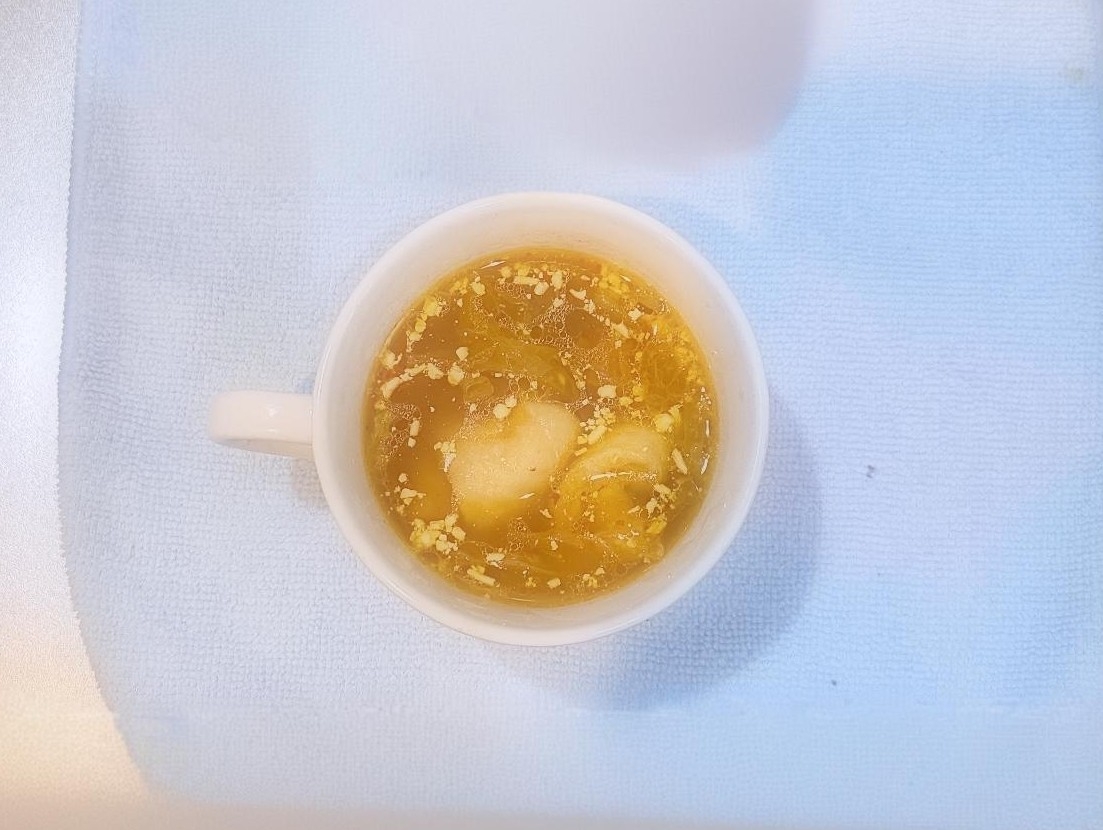 ｷﾑﾁと鶏皮のﾏｸﾞｽｰﾌﾟ