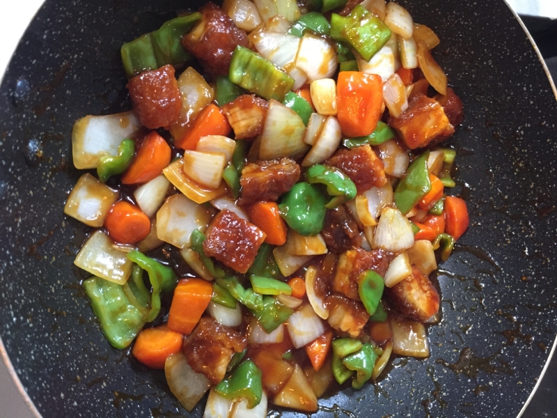 余った揚げ物で作る酢豚