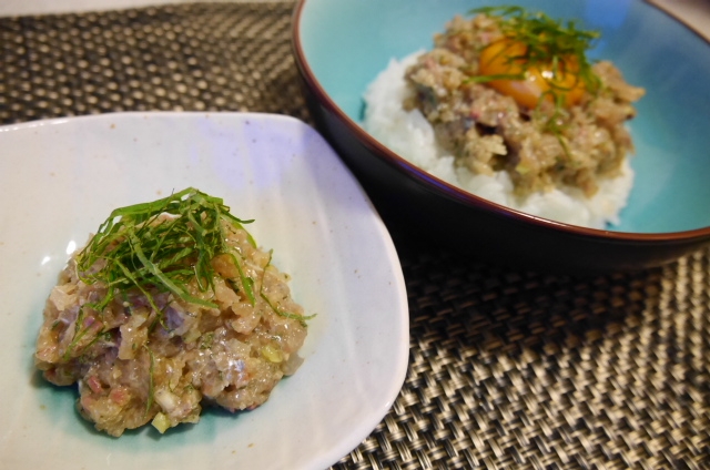 ねっとり美味しい☆鯵のなめろう