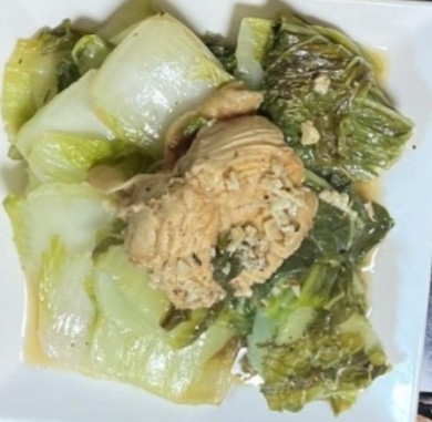 ほうれん草と鶏肉のハーブ蒸し