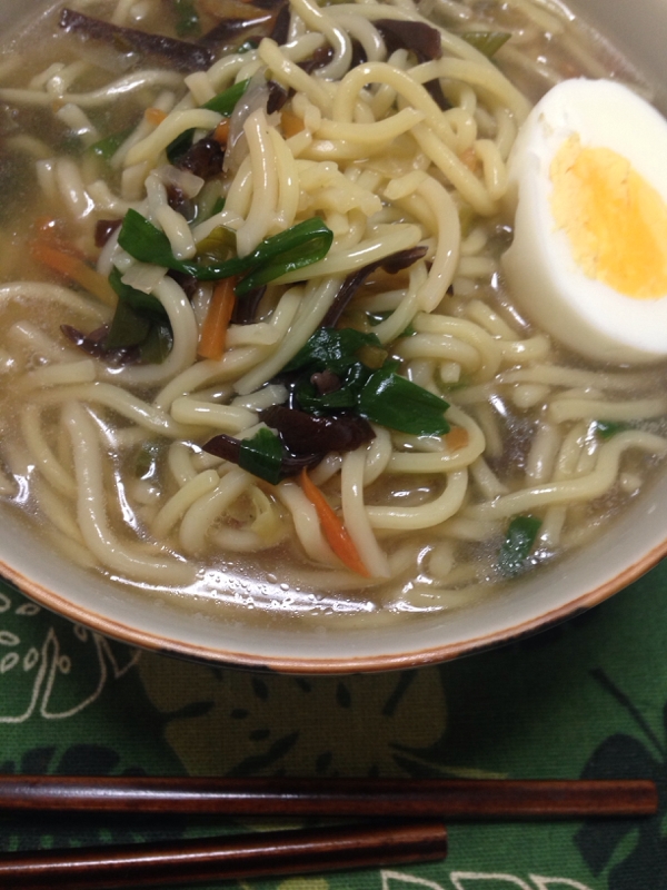 寒いです‼︎中華そばでラーメン(*^^*)☆