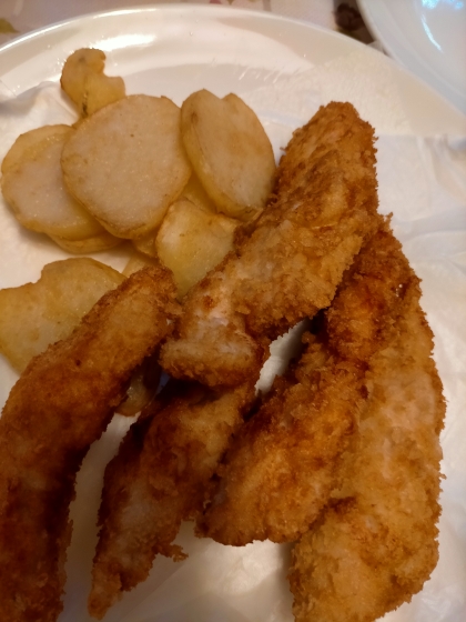 鶏ささみ肉でも柔らか♪サクサクチキンカツレツ