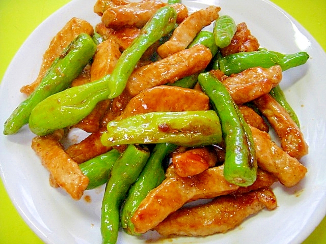 豚ロース肉とししとうの焼肉のタレ炒め レシピ 作り方 By Mint74 楽天レシピ