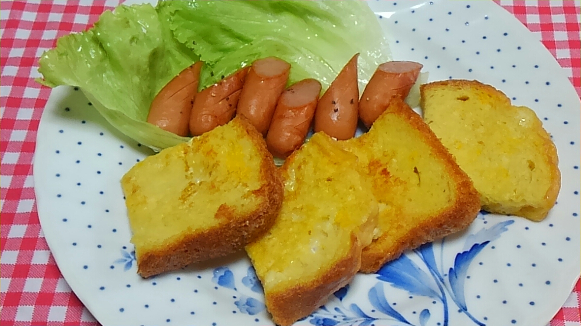 朝食に♪甘くないフレンチトースト☆