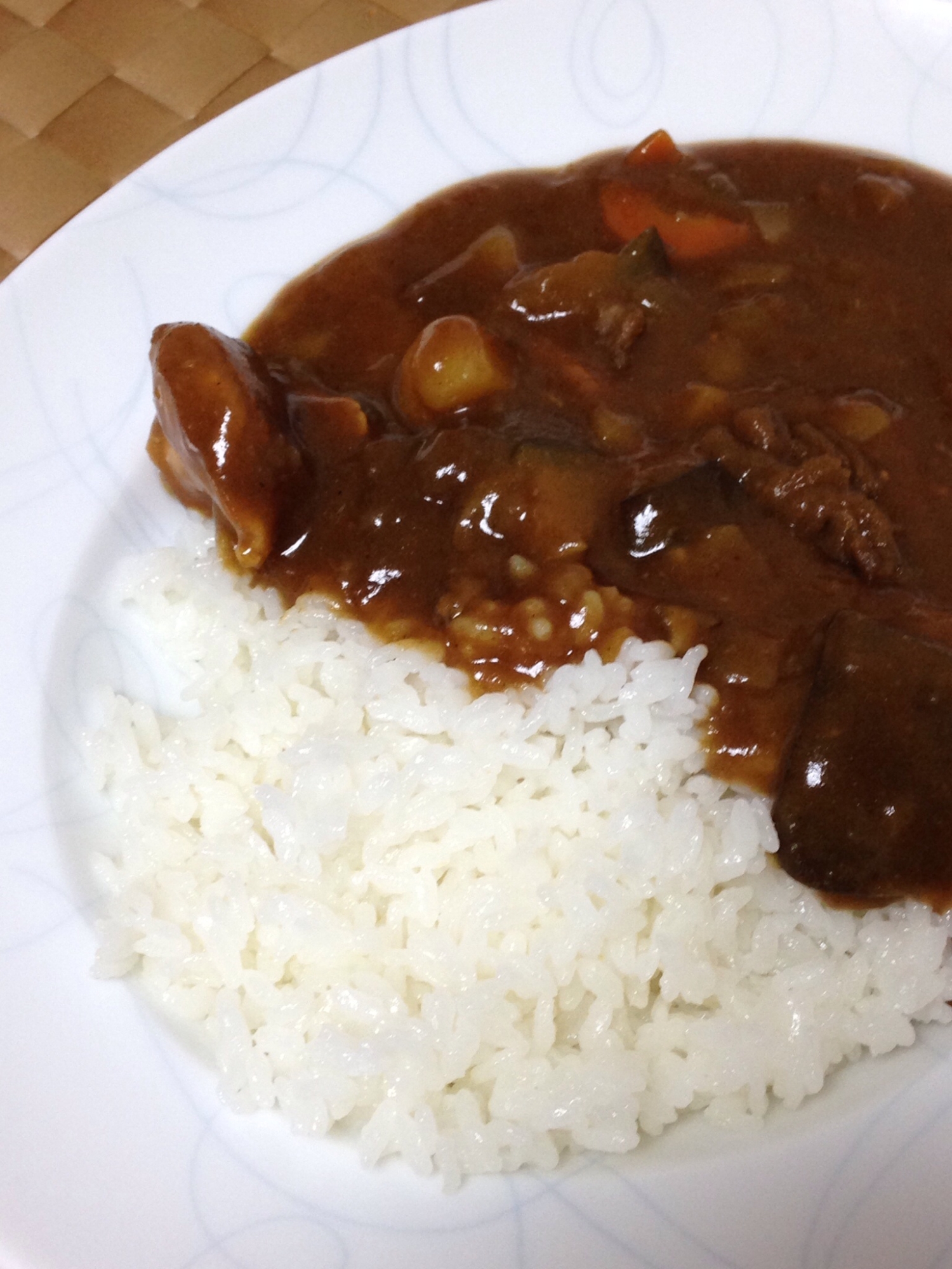 鶏胸肉とナスのカレー