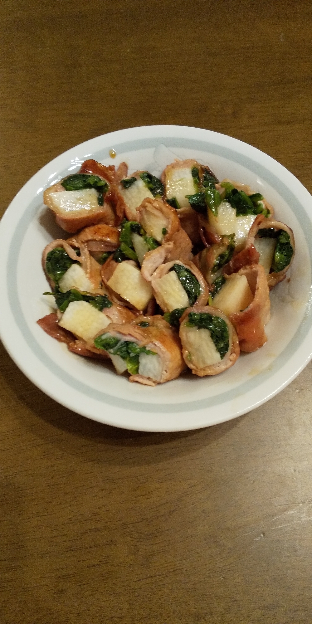 激ウマ!長芋とほうれん草の肉巻き