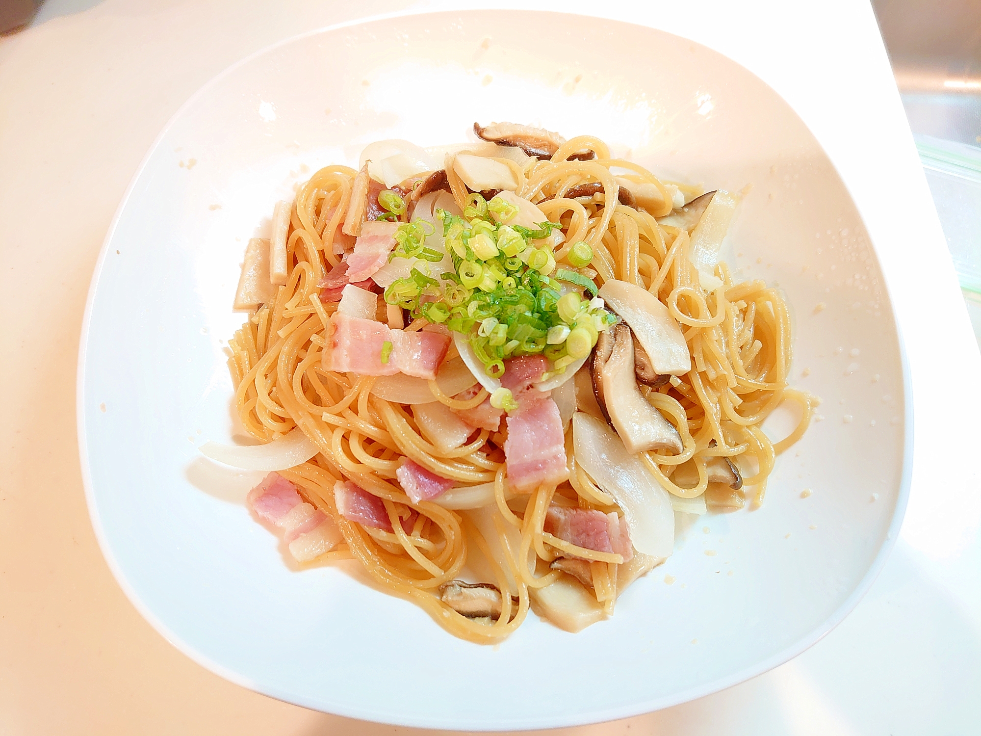 電子レンジだけで簡単！ランチ・夕飯に！和風パスタ