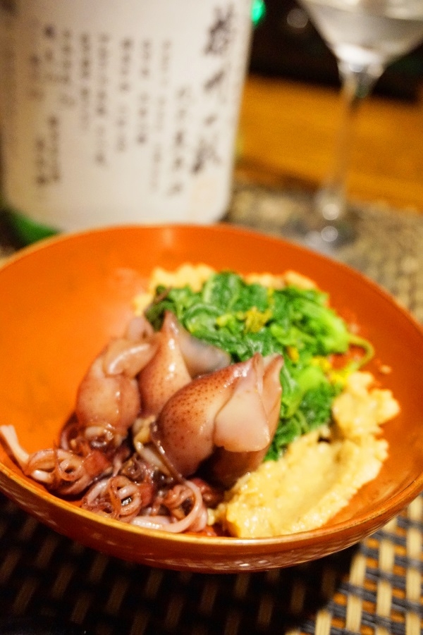 【兵庫食材】蛍烏賊と菜の花の柚子味噌仕立て