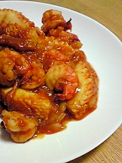 海老とイカのチリソース レシピ 作り方 By 信楽やき 楽天レシピ