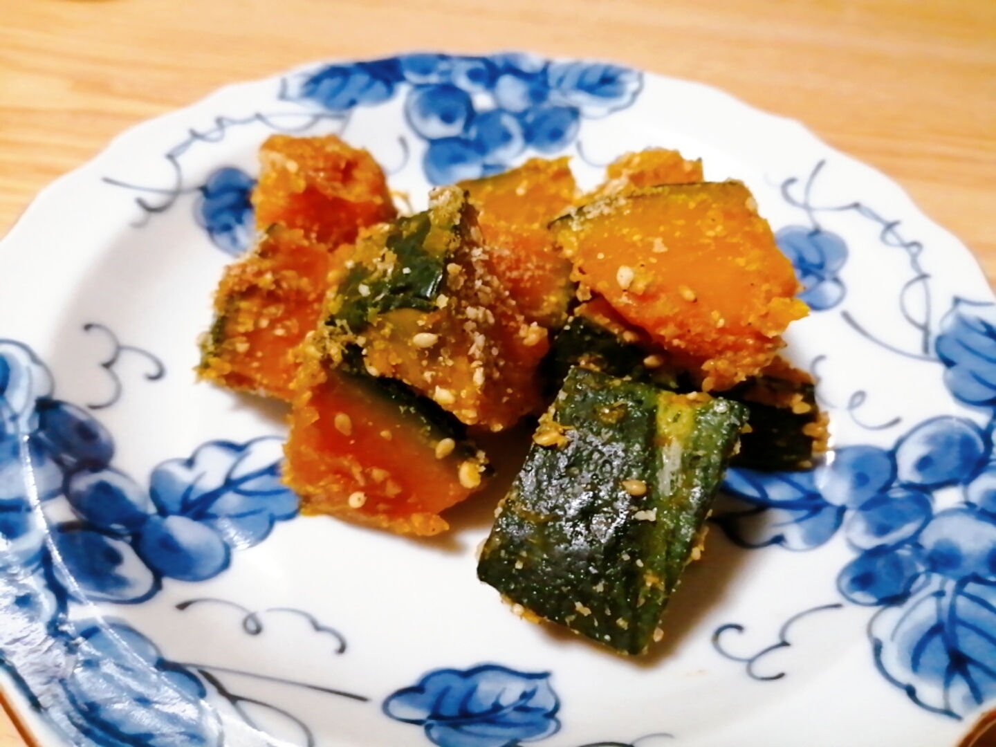 レンジで☆かぼちゃのごま和え