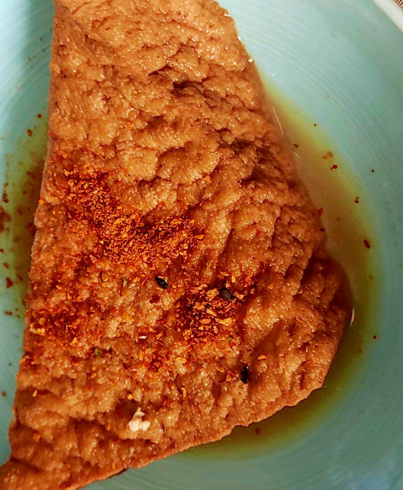 大きいサイズの厚揚げの煮物