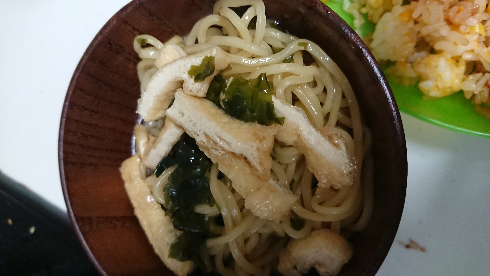 わかめと油揚げラーメン