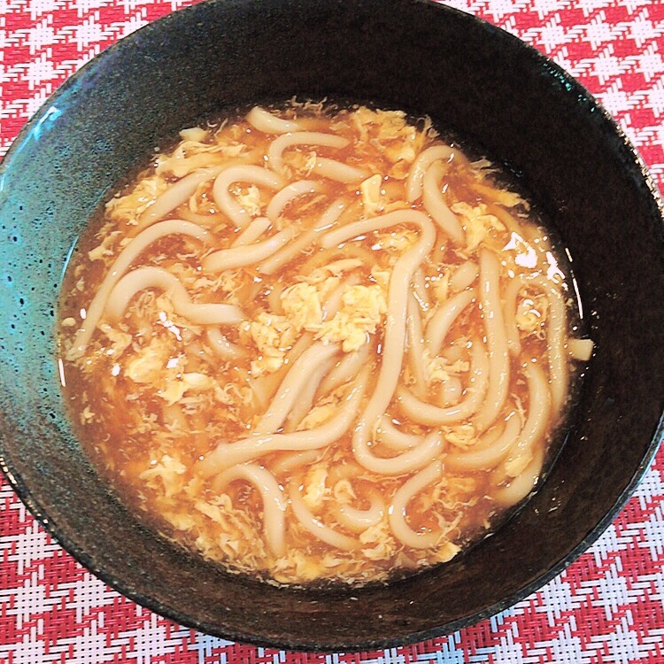 超簡単☆ふわとろ～のたまごとじうどん♪♪