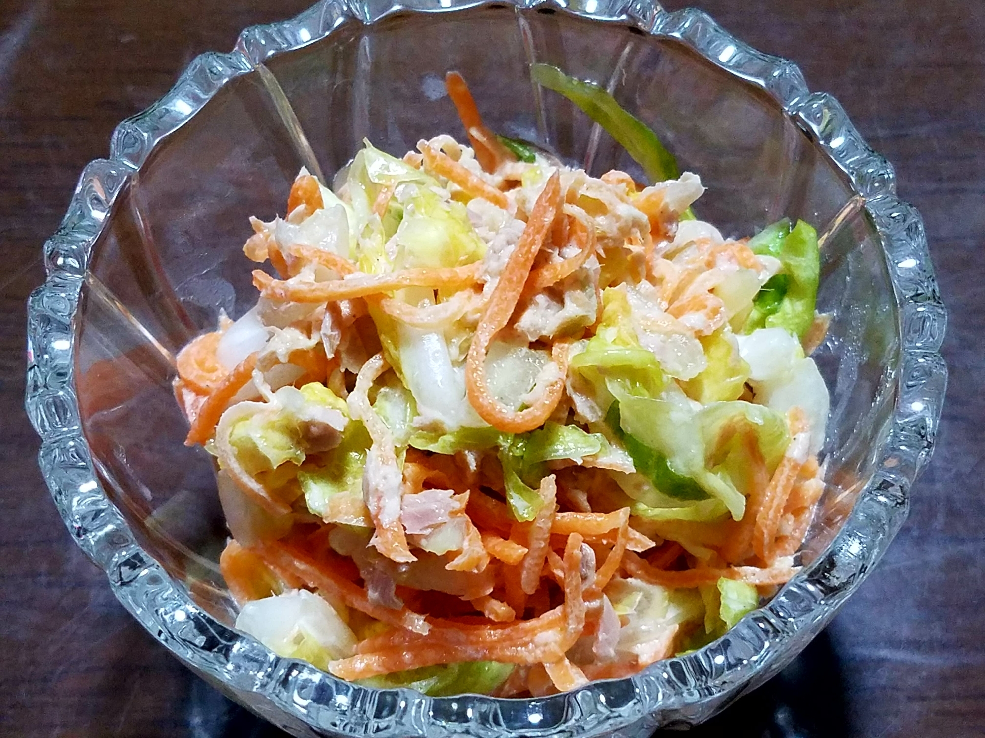 白菜・にんじん・ツナのコールスロー風サラダ