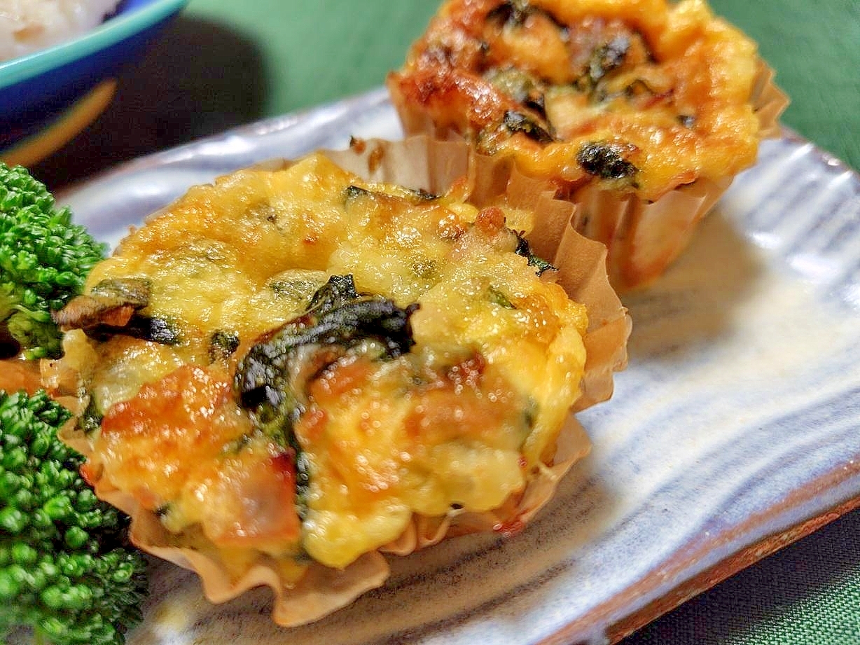 パイ生地無し簡単　ほうれん草キッシュ