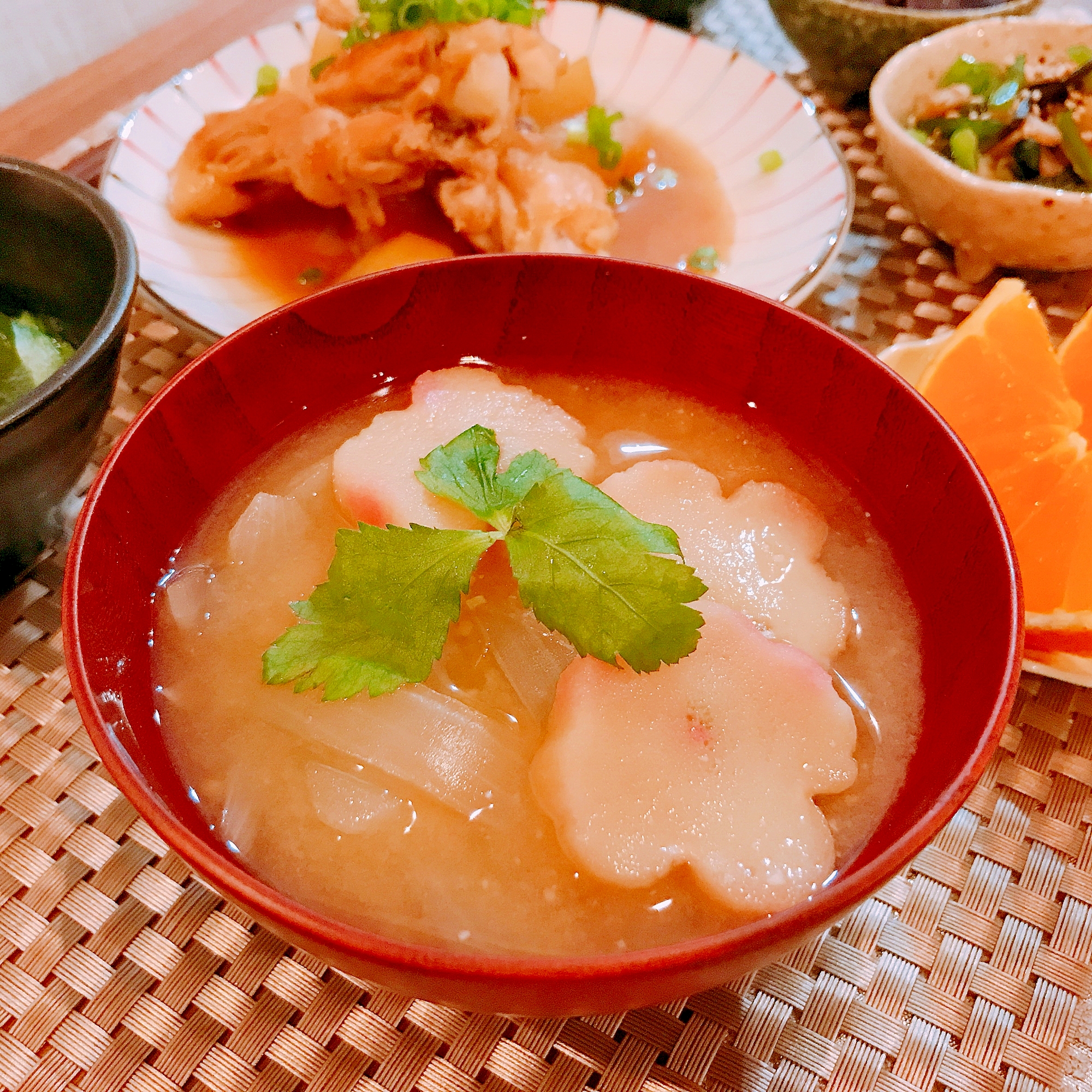 とろとろ♡玉ねぎとお麩のお味噌汁