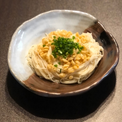 シンプル天かす素麺