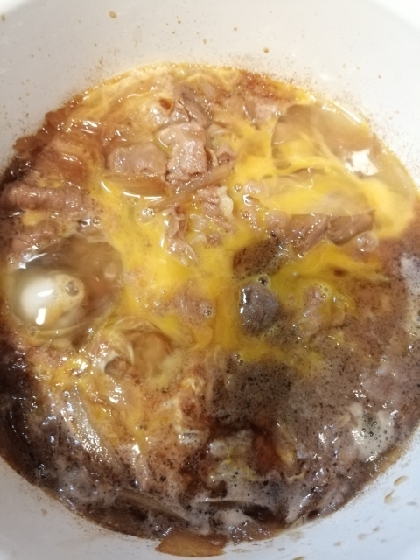 とろとろ～☆牛肉玉子丼