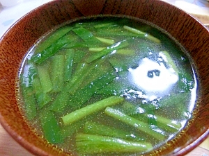 残りカレーの中華風スープ