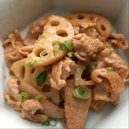 ごま香る♡超特急メイン♡れんこんと豚肉の甘酢炒め