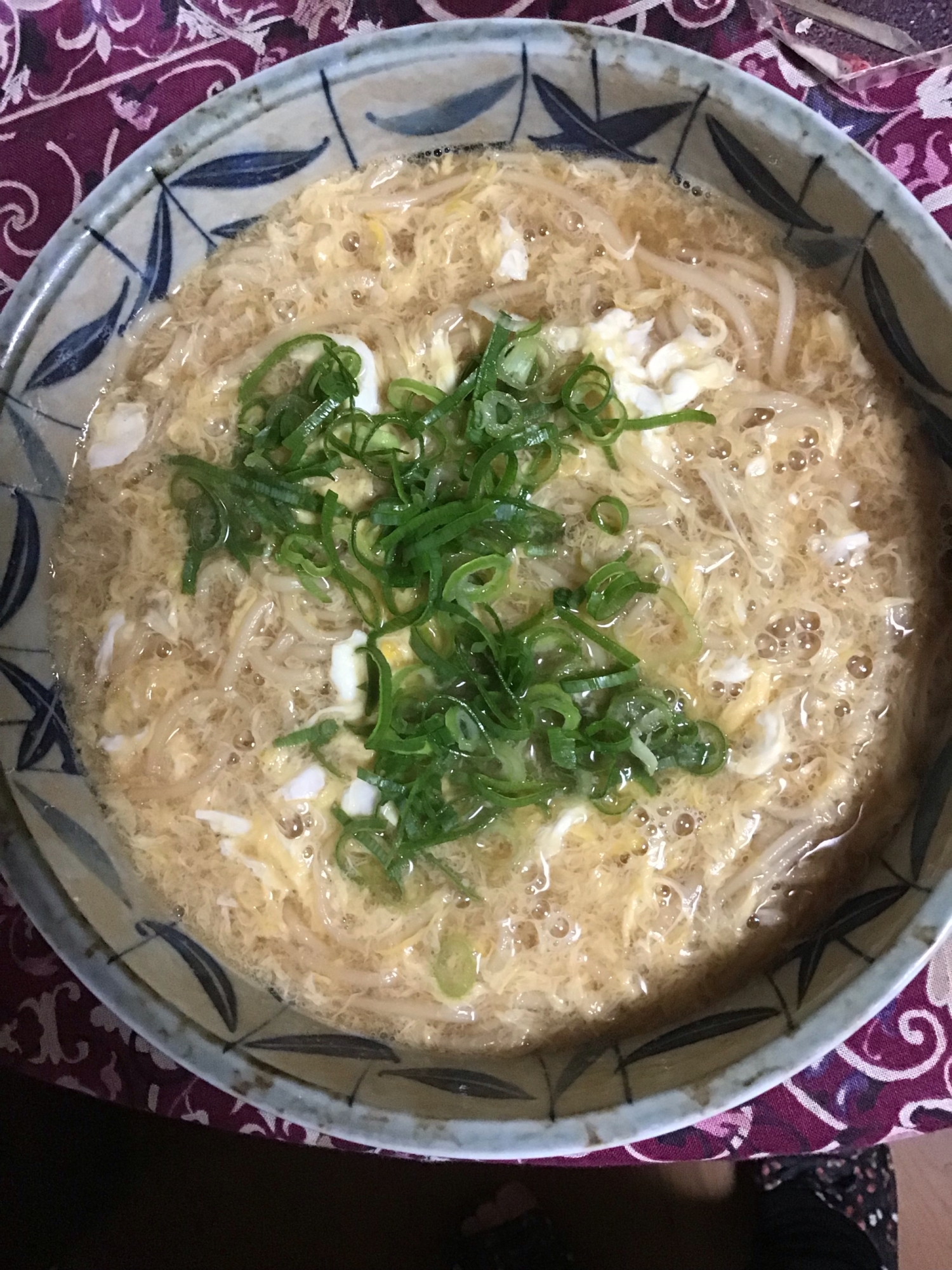 ソーメンの温か中華スープ煮