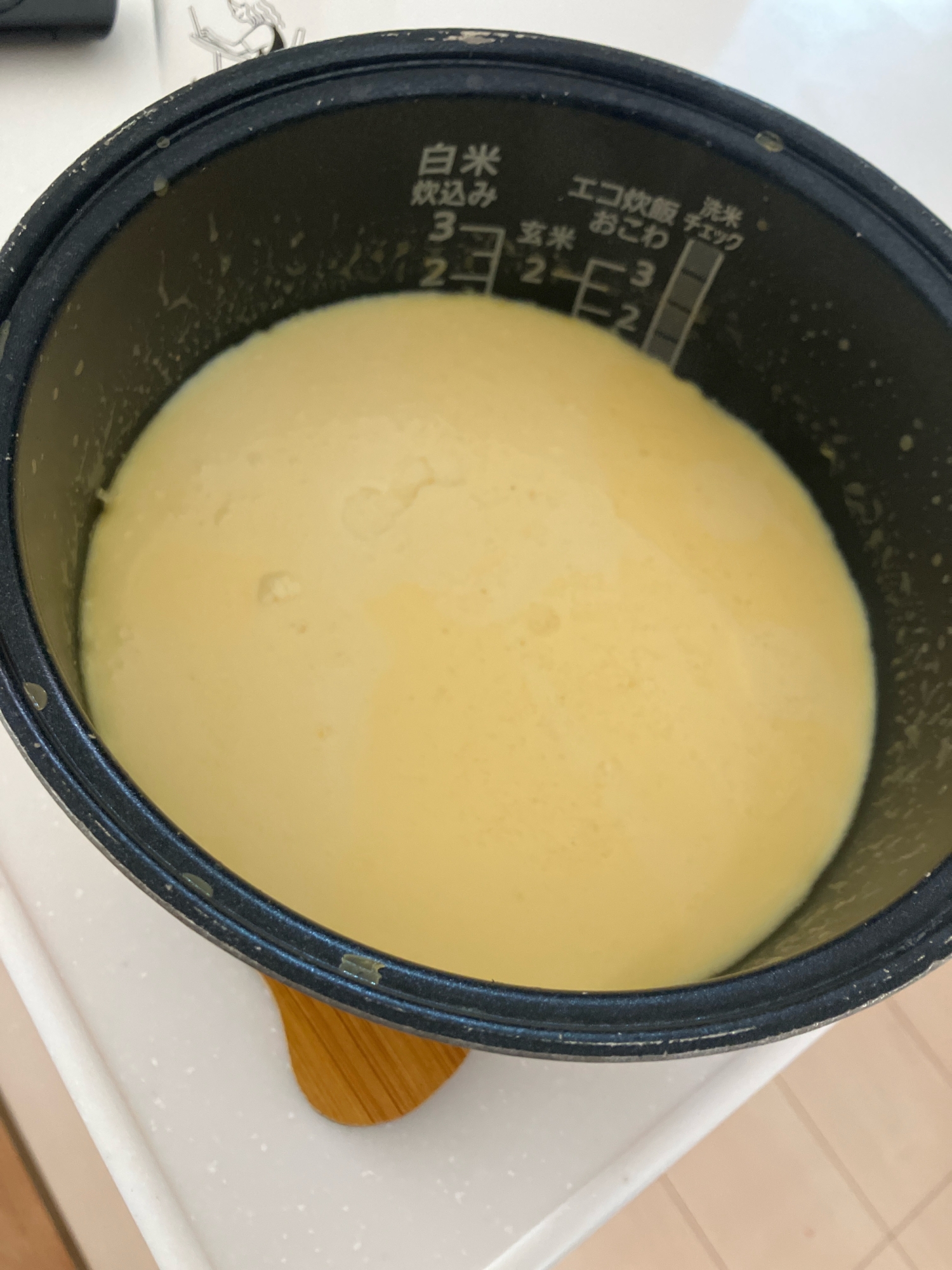 混ぜるだけ！砂糖不使用！簡単炊飯器豆乳蜂蜜プリン