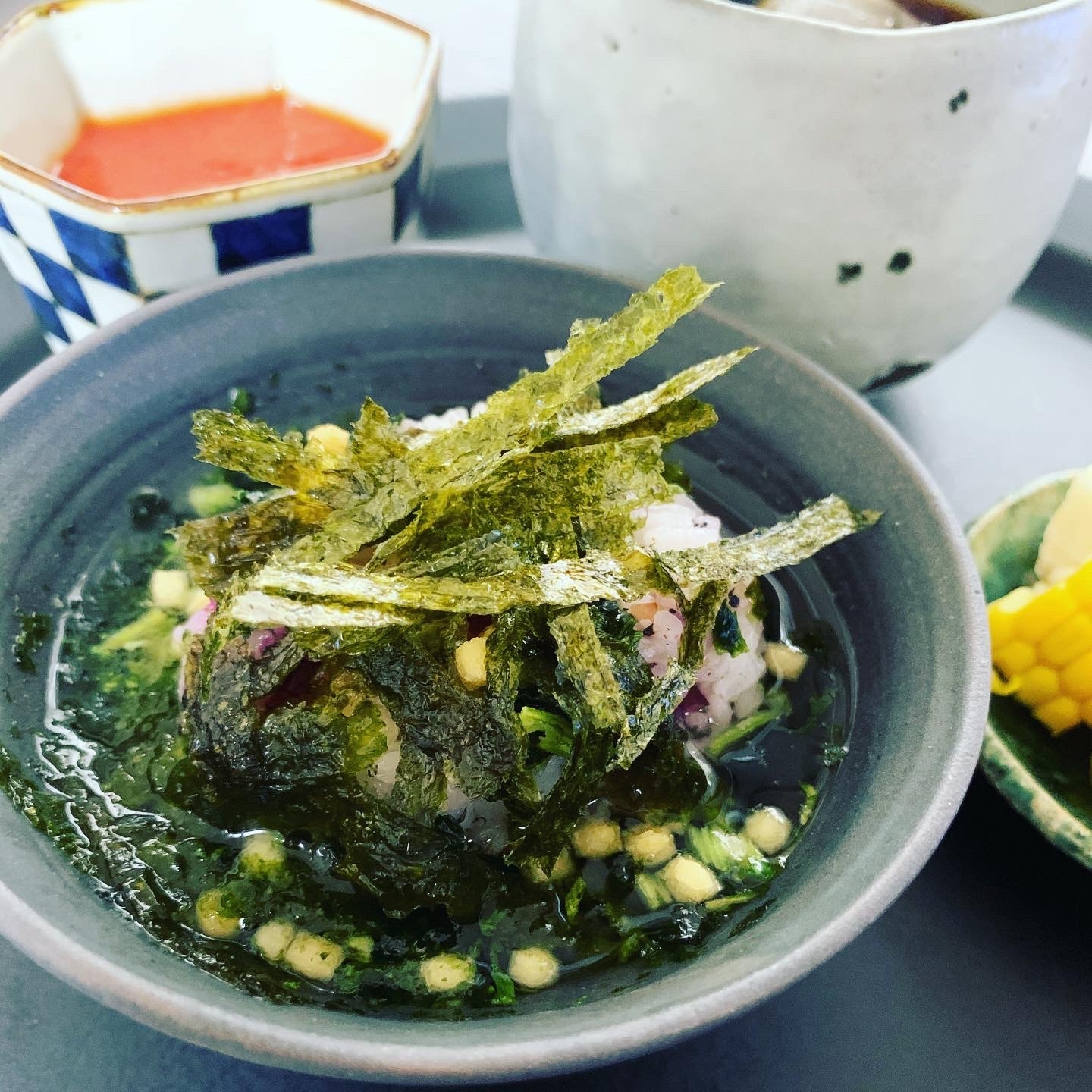 さらっと簡単！海苔茶漬け