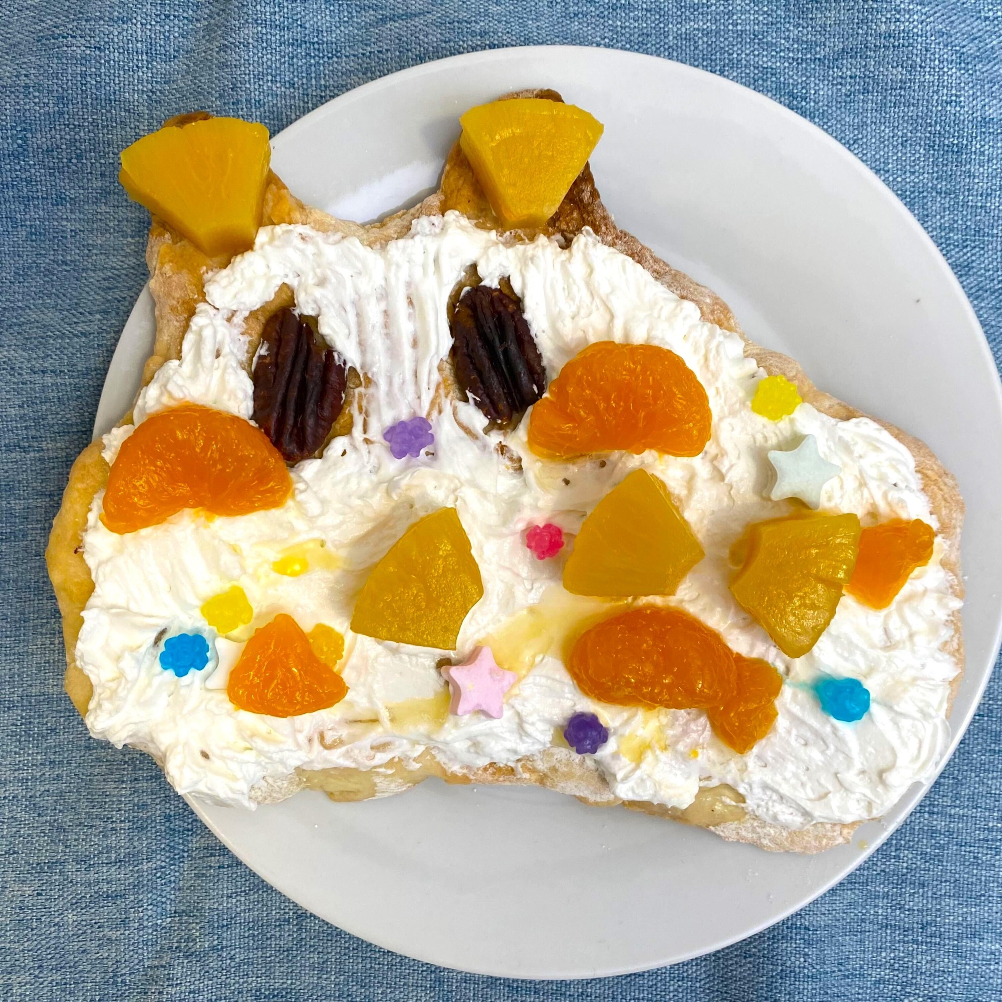 ふっくらもちもち♪くもりんデザートピザ♪