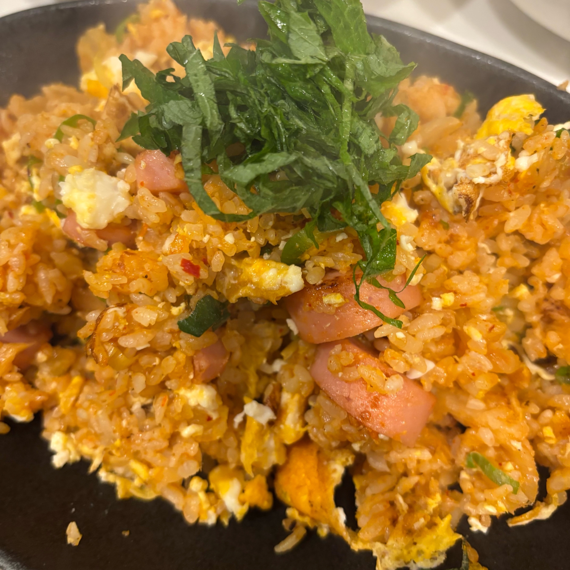 魚肉ソーセージキムチチャーハン
