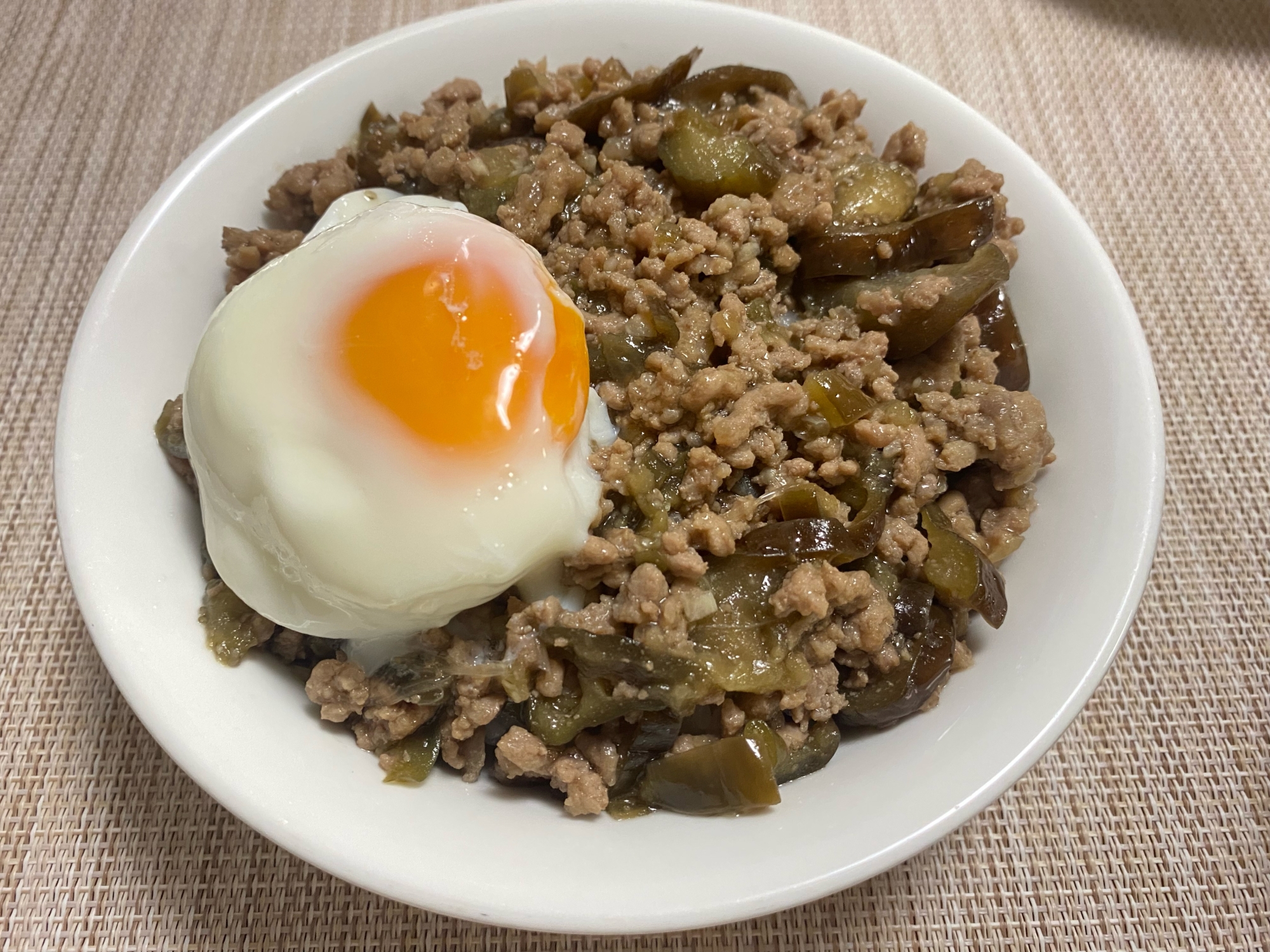 子供が食べれるナス丼