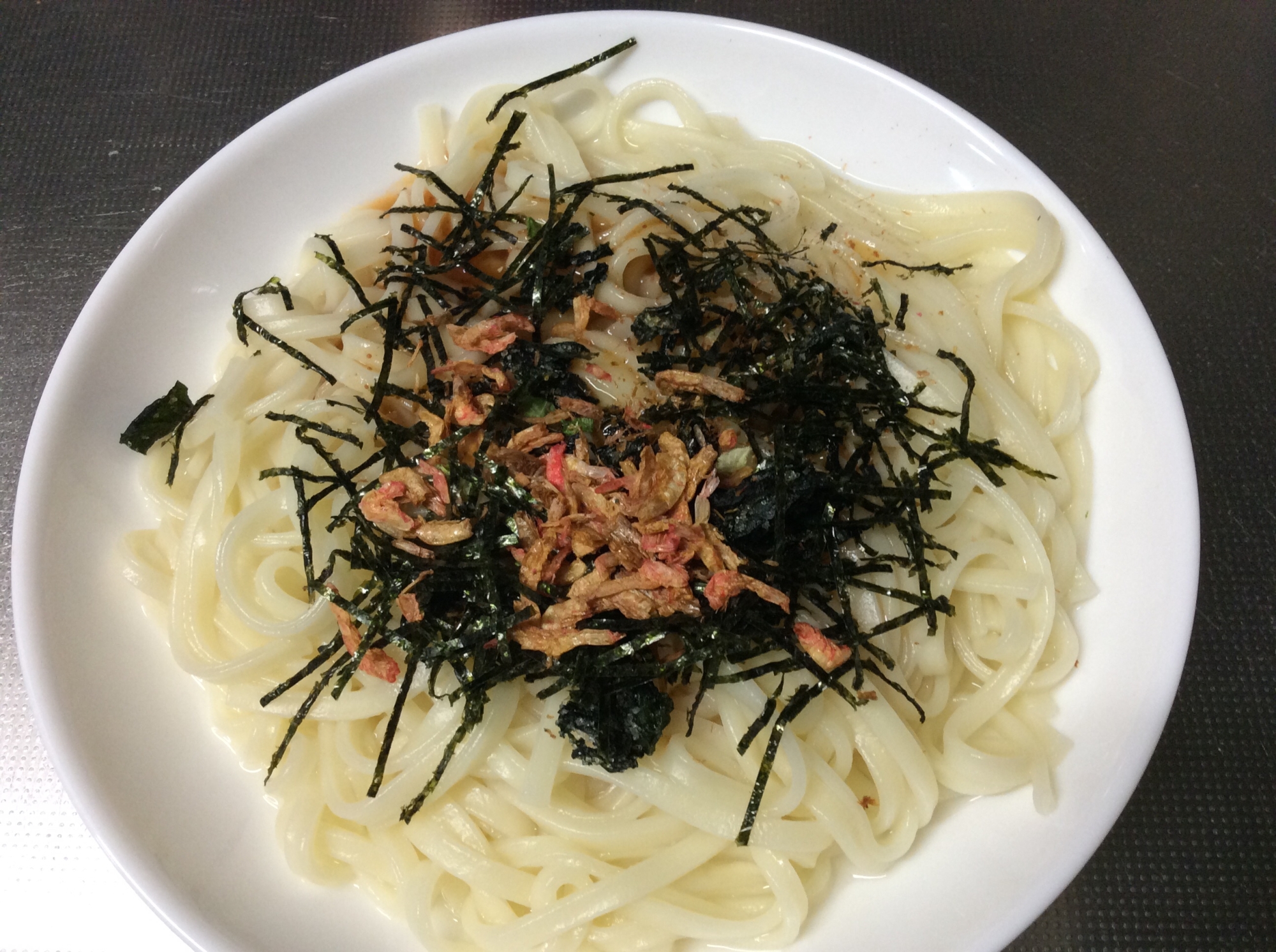 うどん乾麺で作るタラコぶっかけうどん