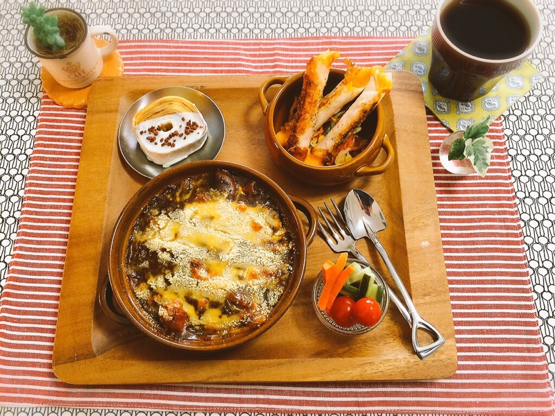 カレードリアで可愛くワンプレートなランチ