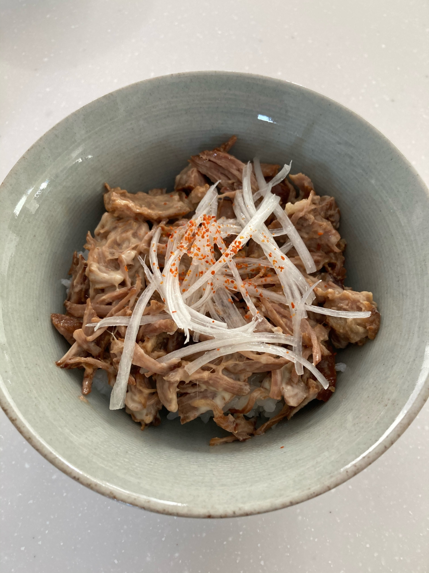 豚の角煮マヨ丼