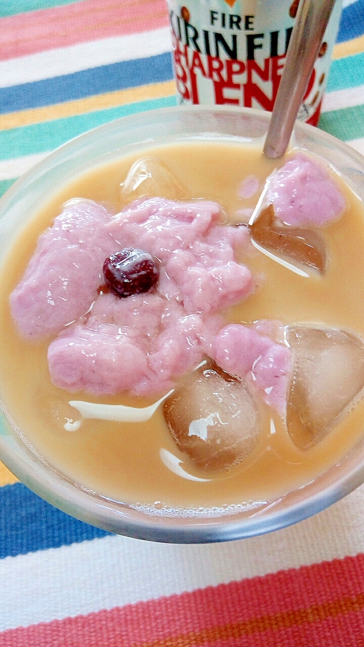 アイス☆フルーチェカフェオレ♪