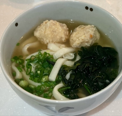 お昼ご飯に☆簡単つくねのうどん