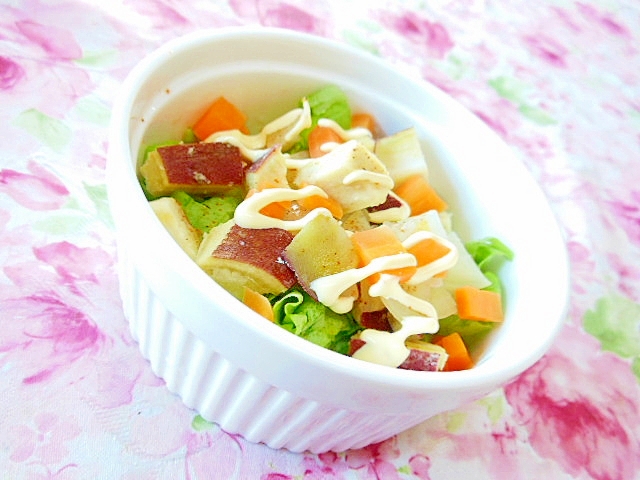 ❤白菜と薩摩芋と人参の甘酢サラダ❤