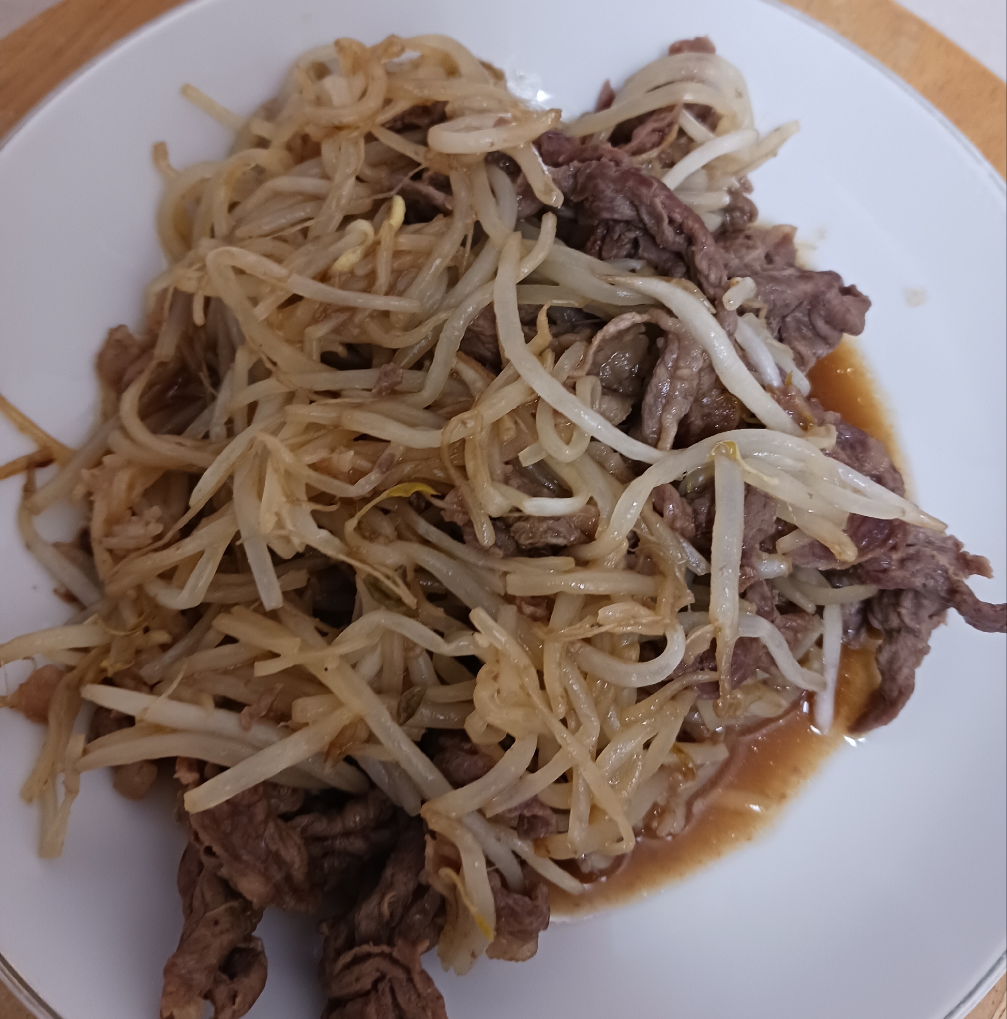 牛肉ともやし炒め