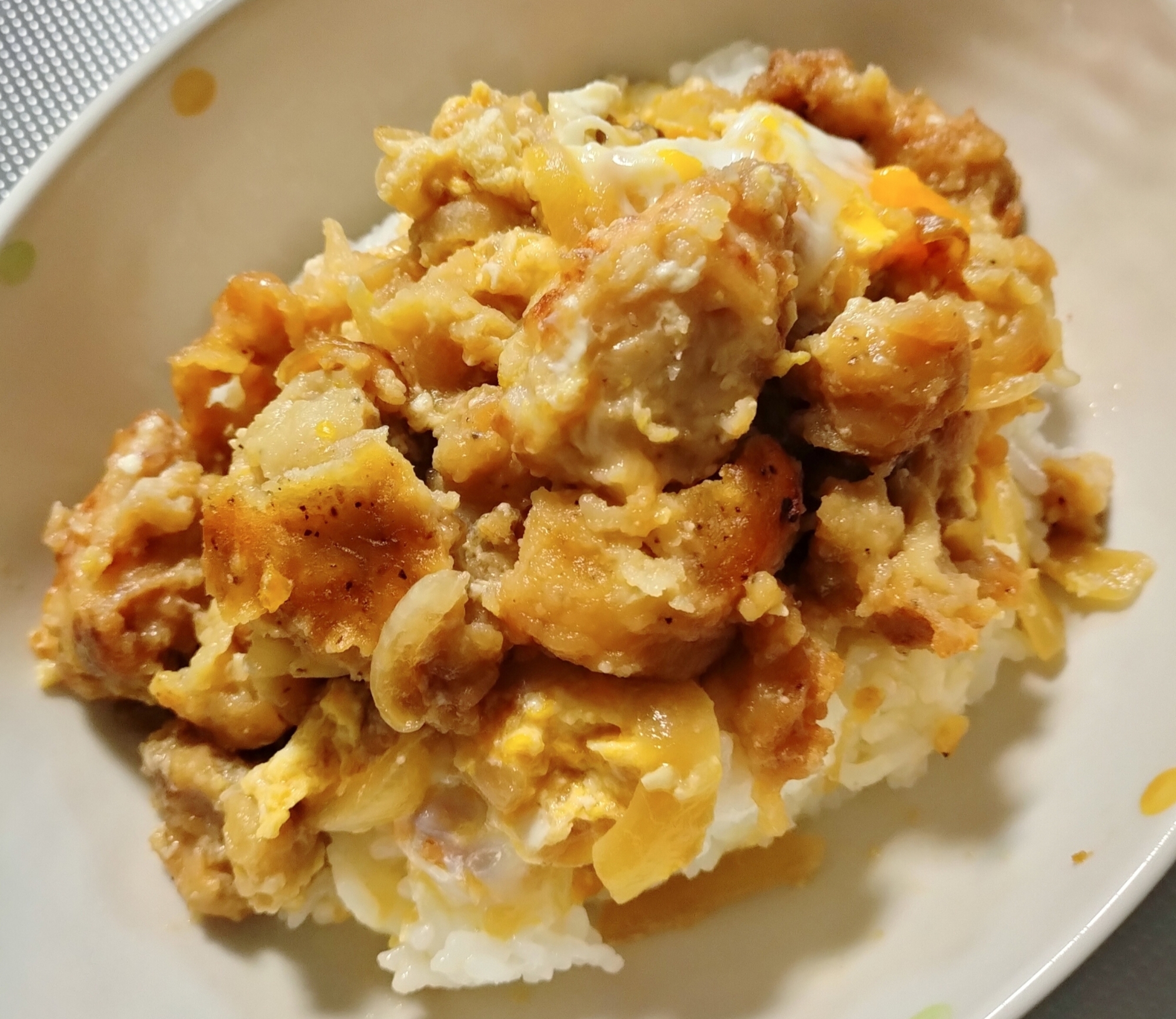 【うまっ！】フライドチキン親子丼