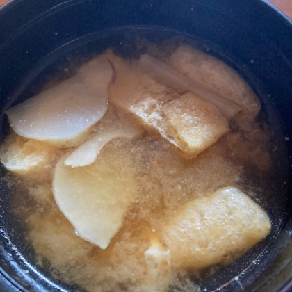 菊芋と油揚げのお味噌汁