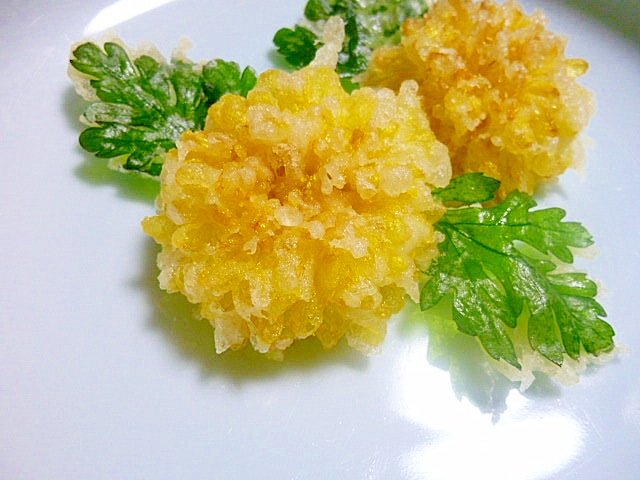 食用菊の天ぷら レシピ 作り方 By 身の茸３３５ 楽天レシピ